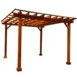 Best Redwood 16 Ft x 16 Ft Douglas Fir Wood Traditional Patio Pergola