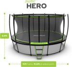 JumpFlex HERO 15-Foot Backyard Trampoline with Safety Net and Hoop - Image 9