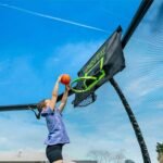 JumpFlex HERO 15-Foot Backyard Trampoline with Safety Net and Hoop - Image 3