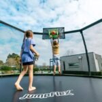 JumpFlex HERO 15-Foot Backyard Trampoline with Safety Net and Hoop - Image 5