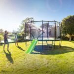 JumpFlex HERO 15-Foot Backyard Trampoline with Safety Net and Hoop - Image 7