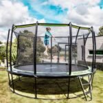 JumpFlex HERO 14-Foot Backyard Trampoline with Safety Net and Hoop - Image 3