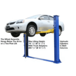 Atlas 9KBPX Baseplate 2-Post Car Lift 9000 Lb for Low Ceilings - Image 6