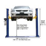 Atlas 9KBPX Baseplate 2-Post Car Lift 9000 Lb for Low Ceilings - Image 7