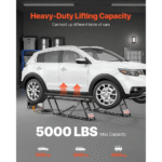 Garage Pro 5000 Lb Adjustable Car Lift with Remote Control Portable - Image 2