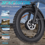 Ridstar H20Pro Folding Electric Bike 750W Motor 48V 14Ah Battery Black - Image 5