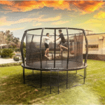 ALLSTAR 10-Foot Backyard Outdoor Trampoline with Safety Net and Ladder - Image 2