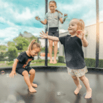 ALLSTAR 10-Foot Backyard Outdoor Trampoline with Safety Net and Ladder - Image 5