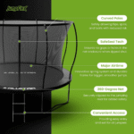 ALLSTAR 10-Foot Backyard Outdoor Trampoline with Safety Net and Ladder - Image 8