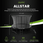 ALLSTAR 10-Foot Backyard Outdoor Trampoline with Safety Net and Ladder - Image 9