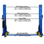 Atlas BP12000X 12,000 Lb. Capacity Heavy-Duty Baseplate 2-Post Car Lift - Image 8