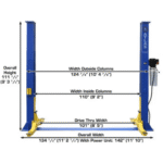 Atlas 9KOHX 9000 Lb. Capacity Overhead Clear-Floor 2-Post Car Lift - Image 2