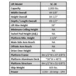 Auto Lift SC-2K 2,000 Lb. Single Column Turf Lift for Golf Carts ATVs Lawnmowers Black - Image 5