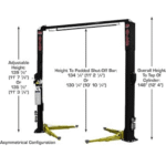 Atlas Platinum PVL-10 10,000 lbs. ALI Certified 2-Post Overhead Lift - Image 5