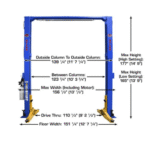 Atlas Platinum PVL-12 12,000 lbs. ALI Certified Overhead 2-Post Lift - Image 2