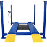 WEIZE PLA-1030 8,500 lbs. 4-Post Car Lift with Caster Kits for Home Garage