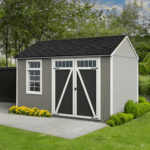 Heartland Coronado 12' x 8' Saltbox Wood Outdoor Storage Shed with Floor - Image 2