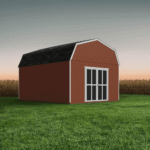 Handy Home Products Hudson 12' x 16' Outdoor Wood Storage Shed - Image 2