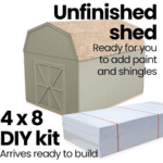 Handy Home Products Hudson 12' x 16' Outdoor Wood Storage Shed - Image 8