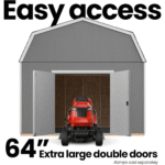 Handy Home Products Hudson 12' x 16' Outdoor Wood Storage Shed - Image 9