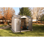 Lifetime 10' x 8' Steel-Reinforced Polyethylene Plastic Outdoor Storage Shed - Image 2