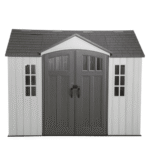 Lifetime 10' x 8' Gray Polyethylene Outdoor Storage Shed with Floor