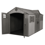 Lifetime 15' x 8' Rough Cut Dual-Entry Outdoor Storage Shed with Floor - Image 2
