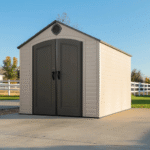 Lifetime 8' x 10' Steel-Reinforced Polyethylene Plastic Outdoor Storage Shed - Image 12