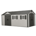 Lifetime 8' x 17.5' Dual Entry Plastic Outdoor Storage Shed with Floor