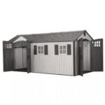 Lifetime 8' x 17.5' Dual Entry Plastic Outdoor Storage Shed with Floor - Image 8