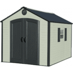 Lifetime 8' x 10' Outdoor Plastic Storage Shed with Floor and Windows