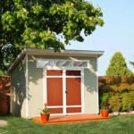 Handy Home Products Olympia 10' x 7.5' Outdoor Wood Storage Shed DIY Kit - Image 4