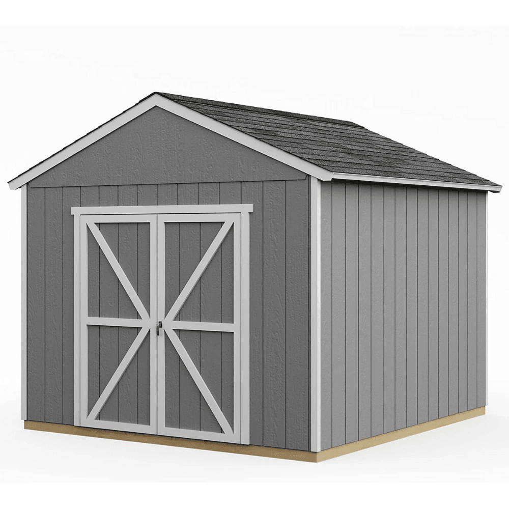 saybrokeeer-product-262-image-1.png Handy Home Products Rookwood 10' x 10' Outdoor Wood Storage Shed with Floor - Image 1