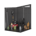 Suncast Modernist 6' x 5' Resin Storage Shed Peppercorn and Black Backyard Shed with Floor Kit and Windows - Image 5