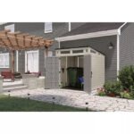 Suncast Modernist 7' x 7' Resin Storage Shed Backyard Utility Shed with Steel Frame and Floor Kit - Image 3