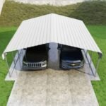 VersaTube Classic 20' x 20' x 7' Steel Carport DIY Kit Metal Roof Vehicle Shelter with Slip-Fit Frame - Image 2