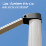PURPLE LEAF Double Top Deluxe Solar Powered LED Cantilever Patio Umbrella Square Outdoor Umbrella with 360-Degree Rotation - Image 9