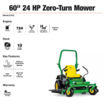 John Deere Z515E 60-Inch 24 HP Gas Dual Hydrostatic Zero-Turn Riding Mower - Image 10