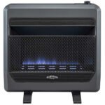 Bluegrass Living 30,000 BTU Natural Gas Ventless Blue Flame Space Heater with Blower and Base Feet B30TNB-BB