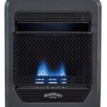 Bluegrass Living 10,000 BTU Propane Gas Ventless Blue Flame Space Heater with Base Feet B10TPB-B