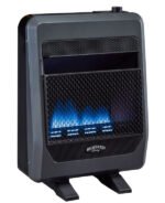 Bluegrass Living 20,000 BTU Propane Gas Ventless Blue Flame Space Heater with Blower and Base Feet B20TPB-BB - Image 2