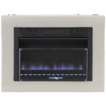 Cedar Ridge 20,000 BTU Dual Fuel Ventless Blue Flame Gas Space Heater with Blower CH20TBU-R, Factory Reconditioned