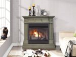Duluth Forge 32,000 BTU Dual Fuel Ventless Gas Fireplace in Slate Gray - Image 2