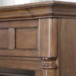 Duluth Forge 32,000 BTU Dual Fuel Ventless Gas Fireplace with Walnut Mantel - Image 8