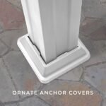 Backyard Discovery Hawthorne 14' x 12' White Steel Pergola with Soft Canopy - Image 14