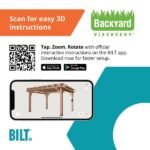 Backyard Discovery Beaumont 14' x 12' Cedar Wood Outdoor Patio Pergola - Image 12