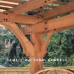 Backyard Discovery Beaumont 14' x 12' Cedar Wood Outdoor Patio Pergola - Image 7