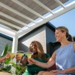 Backyard Discovery Windham 14' x 10' White Steel Pergola with Soft Canopy - Image 12
