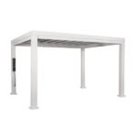 Backyard Discovery Windham 14' x 10' White Steel Pergola with Soft Canopy - Image 2