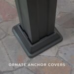 Backyard Discovery Stratford 14' x 10' Black Steel Pergola with Soft Canopy - Image 15